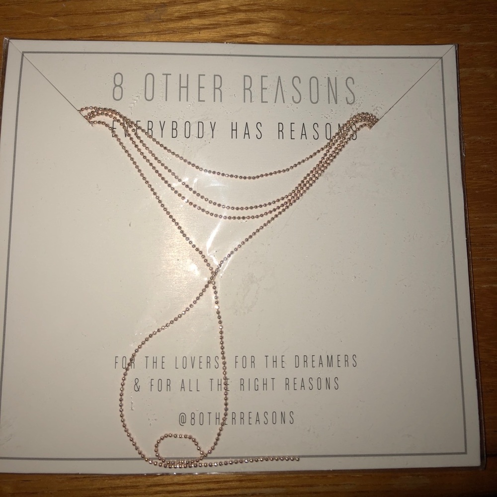 Brand new rose gold 8 other reasons choker